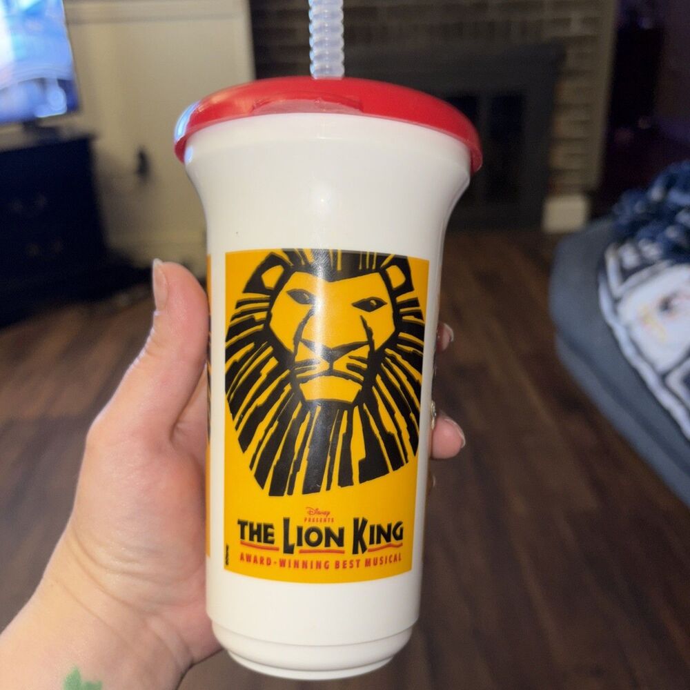 Disney The Lion King Simba Plastic Tumbler Travel Cup Award Winning Musical